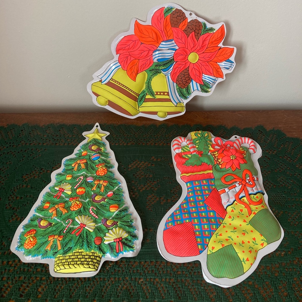 🎄Vintage Plastic Christmas Decorations